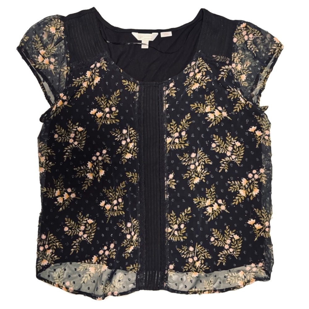 Floral Ditzy Patterned Top, Lauren Conrad, size XXL